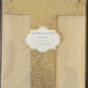 NWT: Jenni Kayne + Pottery Barn Kids 10" Gold Glitter Letters